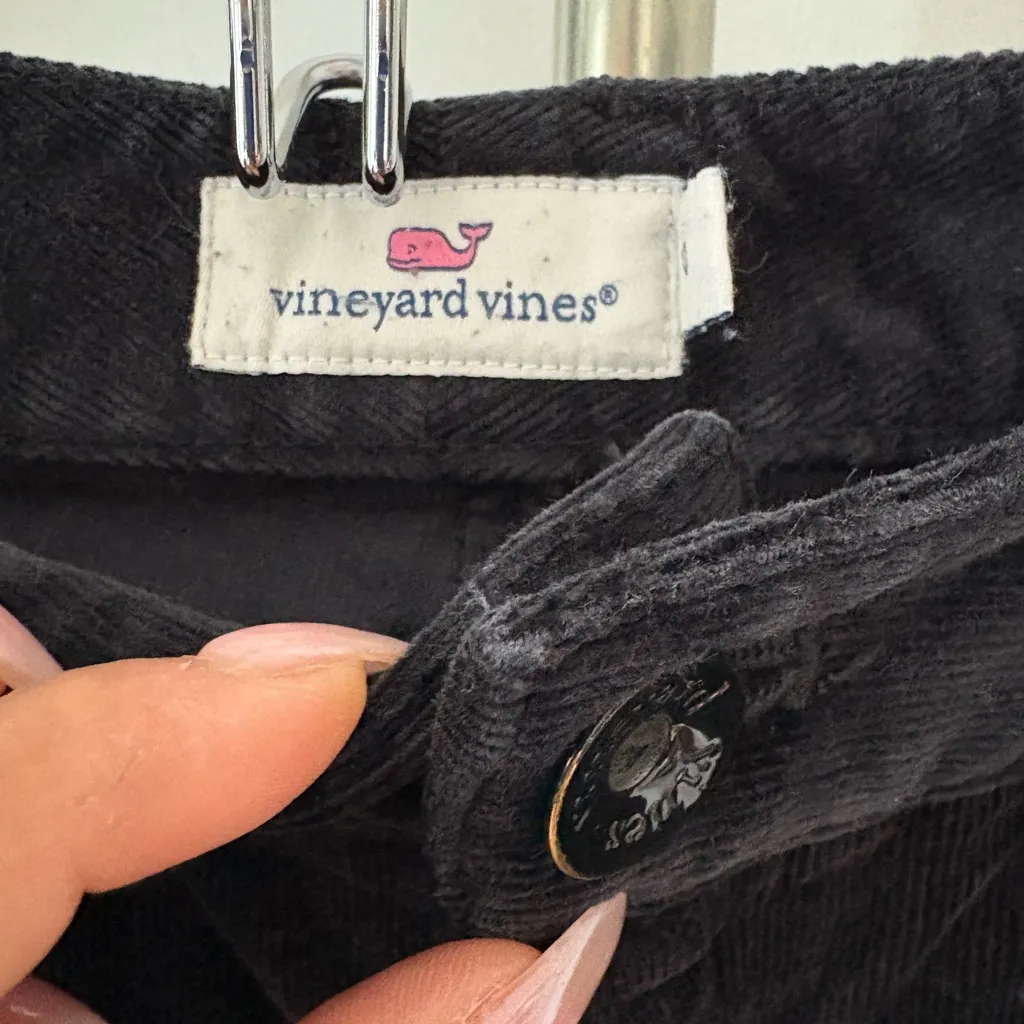 Vineyard Vines Black Corduroy Trousers - Image 3