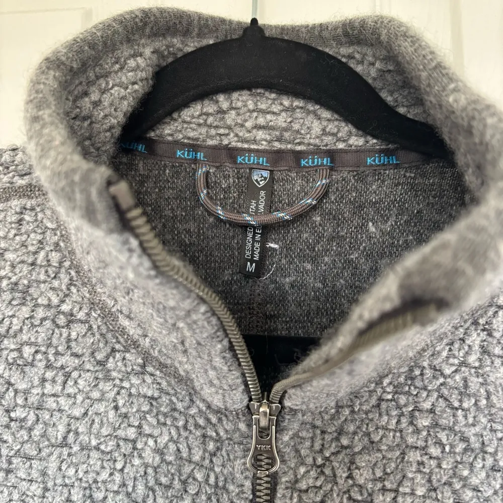 Kuhl Women's Kozet Gray Wool Blend Sherpa Long Sleeve Jacket Size Medium - Image 4