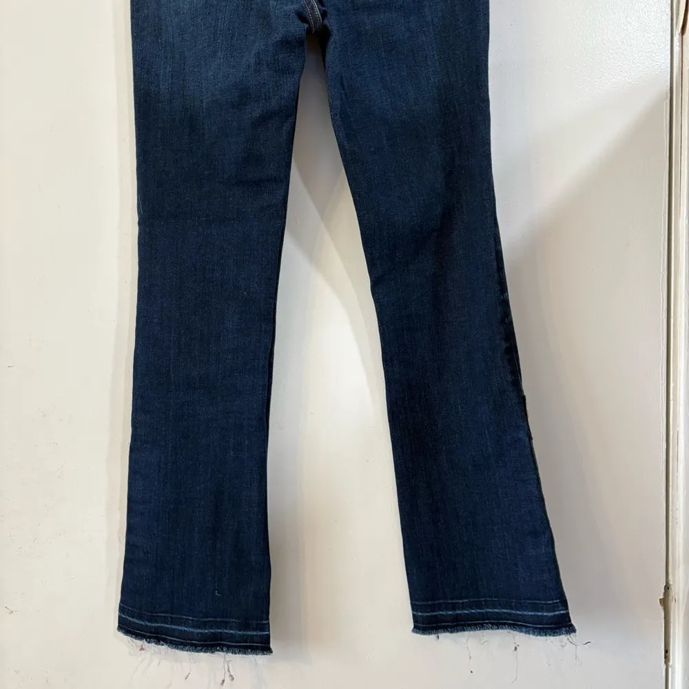 Veronica Beard Carolyn 10” Baby Boot High Waisted Jean in Dark Vintage 25 - Image 6