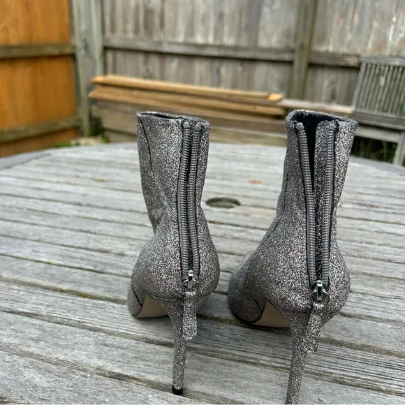 Steve Madden Carey Silver‎ rainbow Glitter Ankle-High boots size 8.5 - Image 7