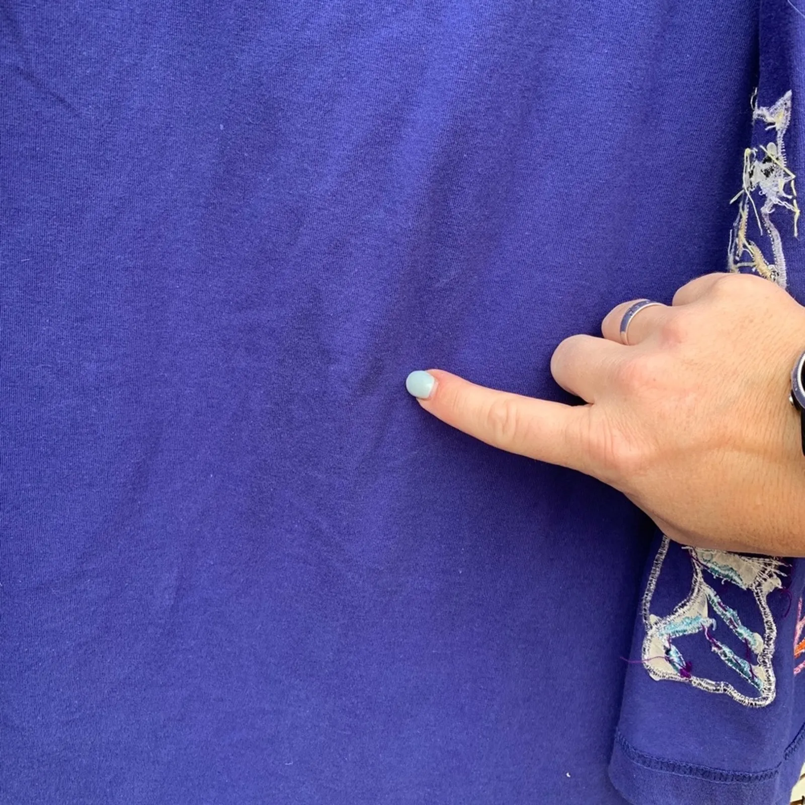 Vintage Art Deco cats teacher shirt dress and jacket set Cotton SMALL Blue - Image 6