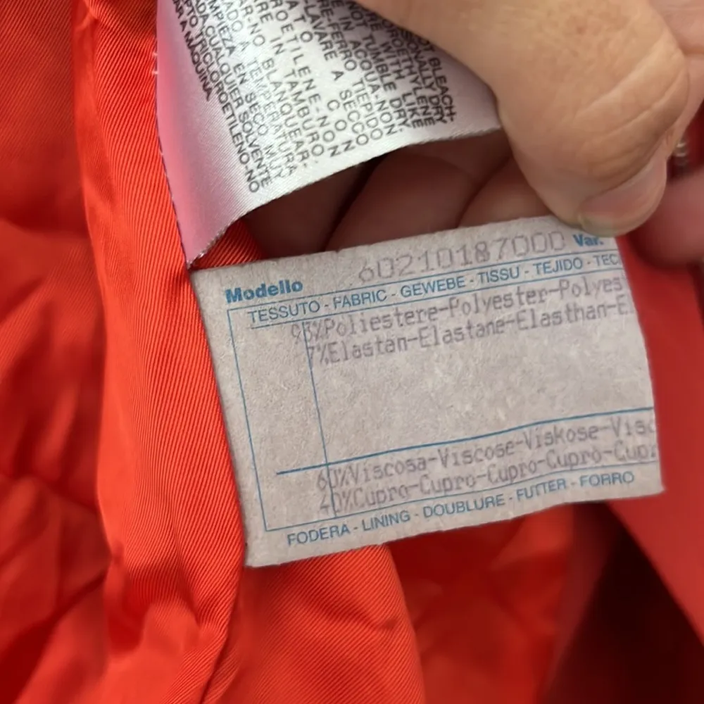 MaxMara Red Jacket Size 8 US - Image 11