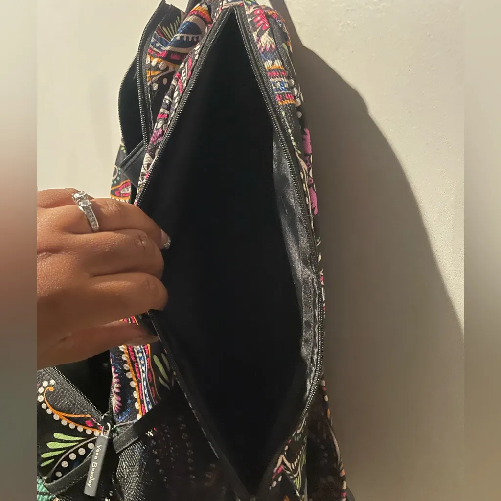 VERA BRADLEY Lighten Up Essential Backpack Bandana Swirl Pattern Computer Bag - Image 9