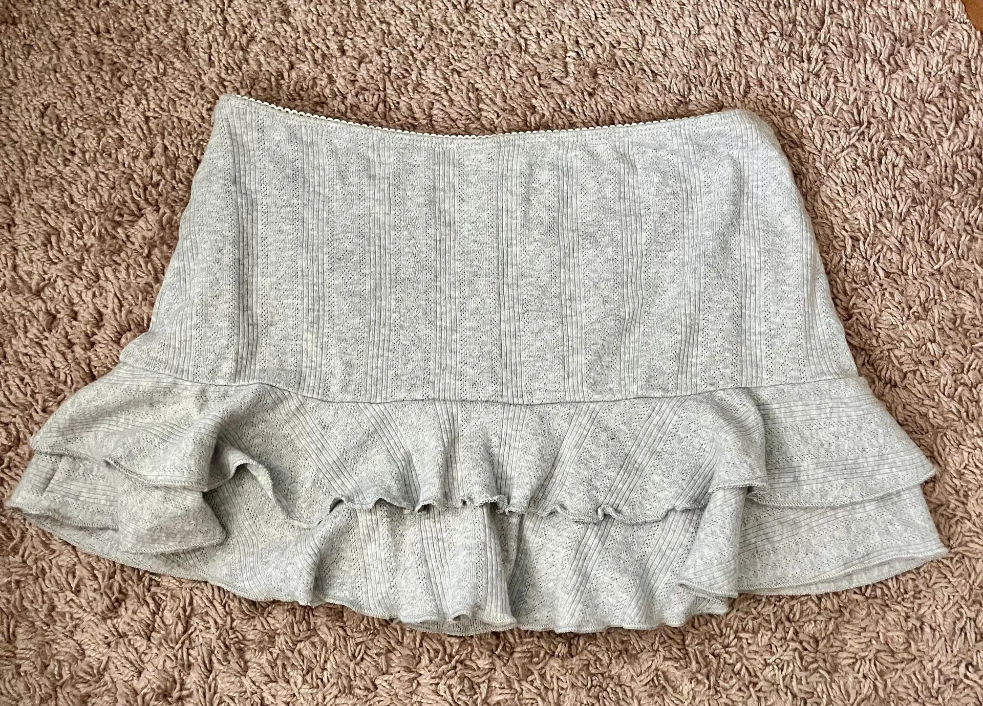 Grey Mini Skirt - Image 3