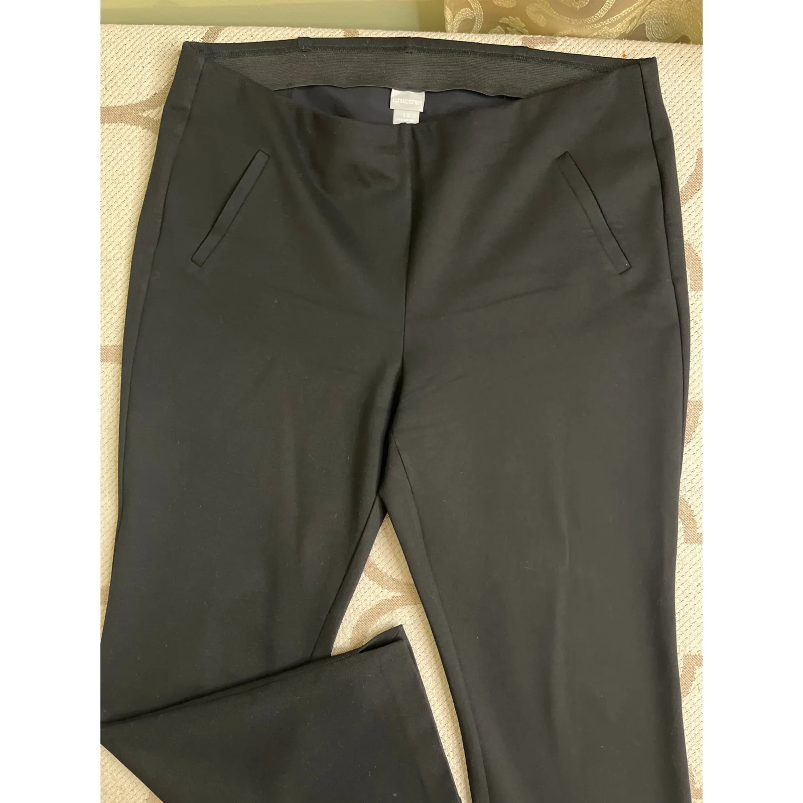 Chico’s Black SO Slimming 360 Juliet Full Length Ponte Knit Slim Pants, Size 16 - Image 15