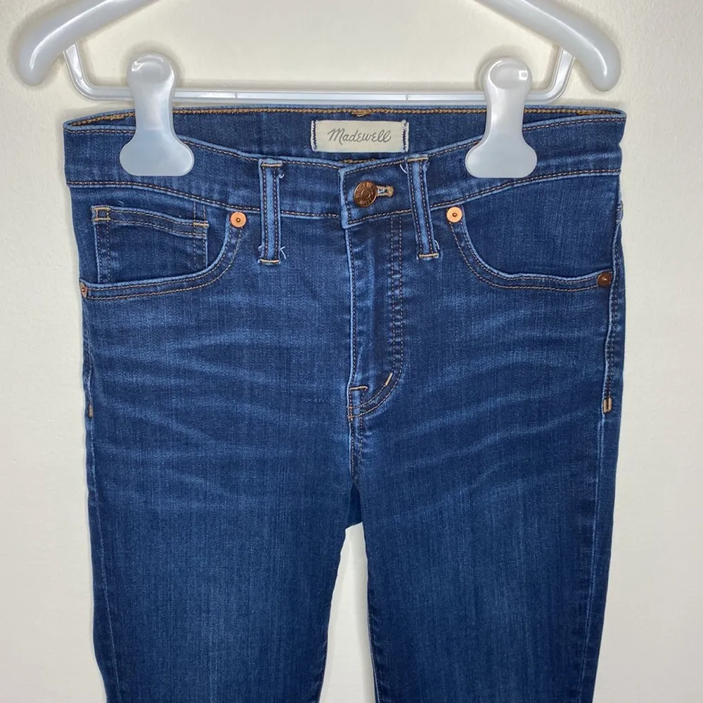 Madewell 9" Mid-Rise Skinny Jeans in Larkspur tencel stretch Denim Edition sz 25 - Image 43