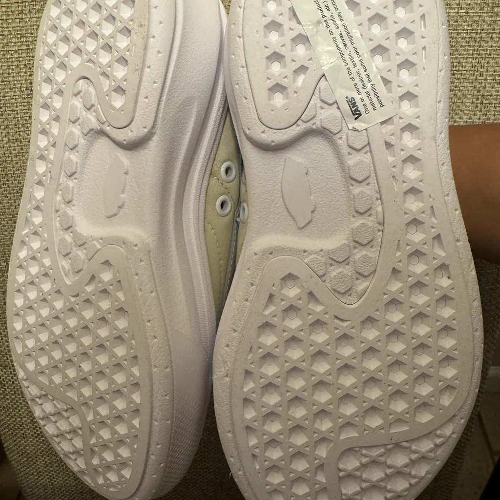 New Vans Shoes M3.5 W5 Old Skool Comfy Cush Over Sand‎ Ivory Casual Platform - Image 8