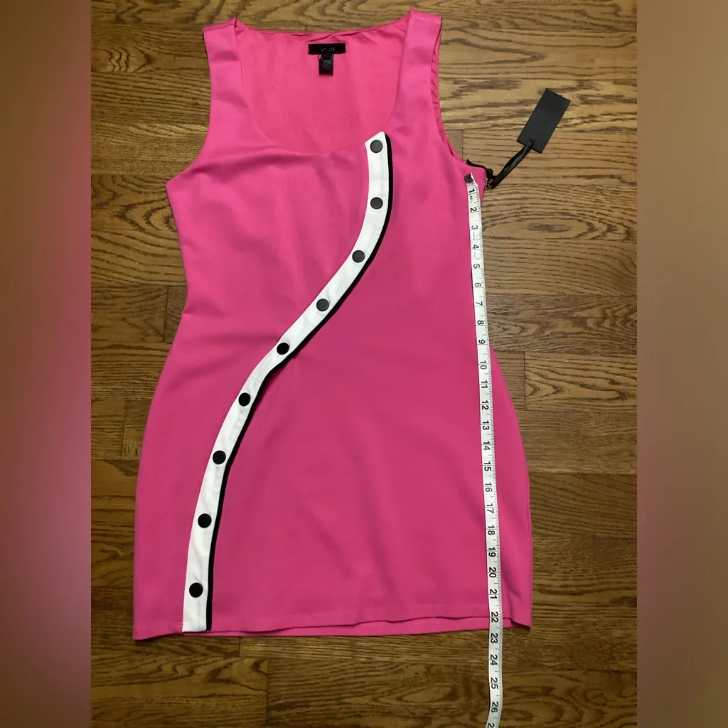 H:ours Marquee mini dress. Size Large. Fuchsia - Image 10
