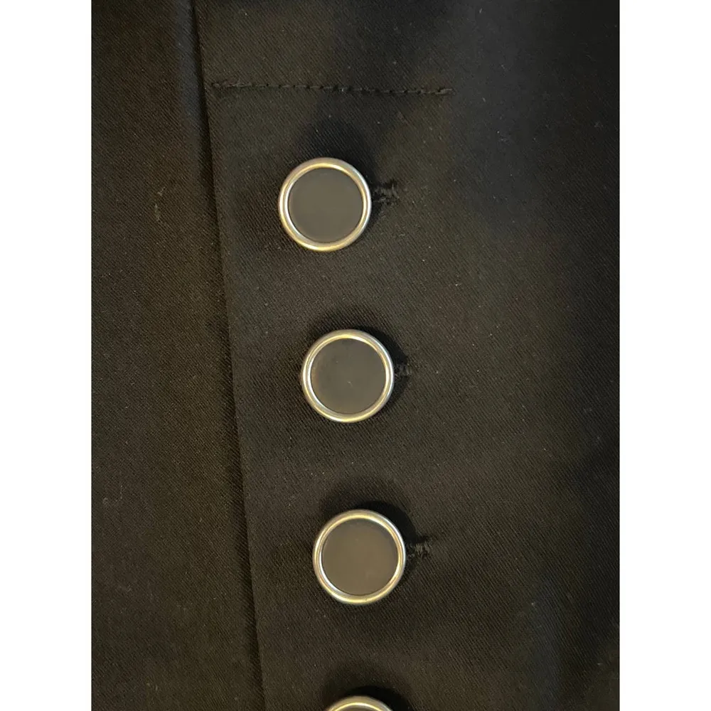 Zac & Rachel Women's Black Dress Capris Buttons on Side of Pants Size 14 21 1/2" - Image 6