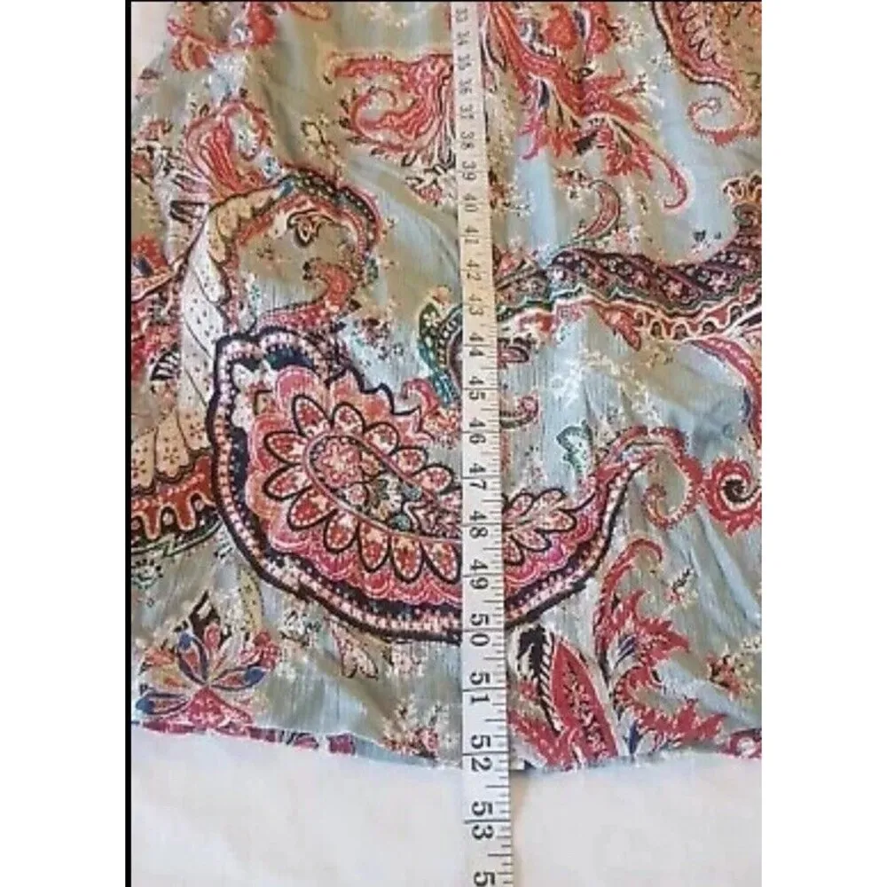 Anthropologie Aldo Martins Dress XS Paisley Maxi Festival Boho chic indie Retro - Image 13