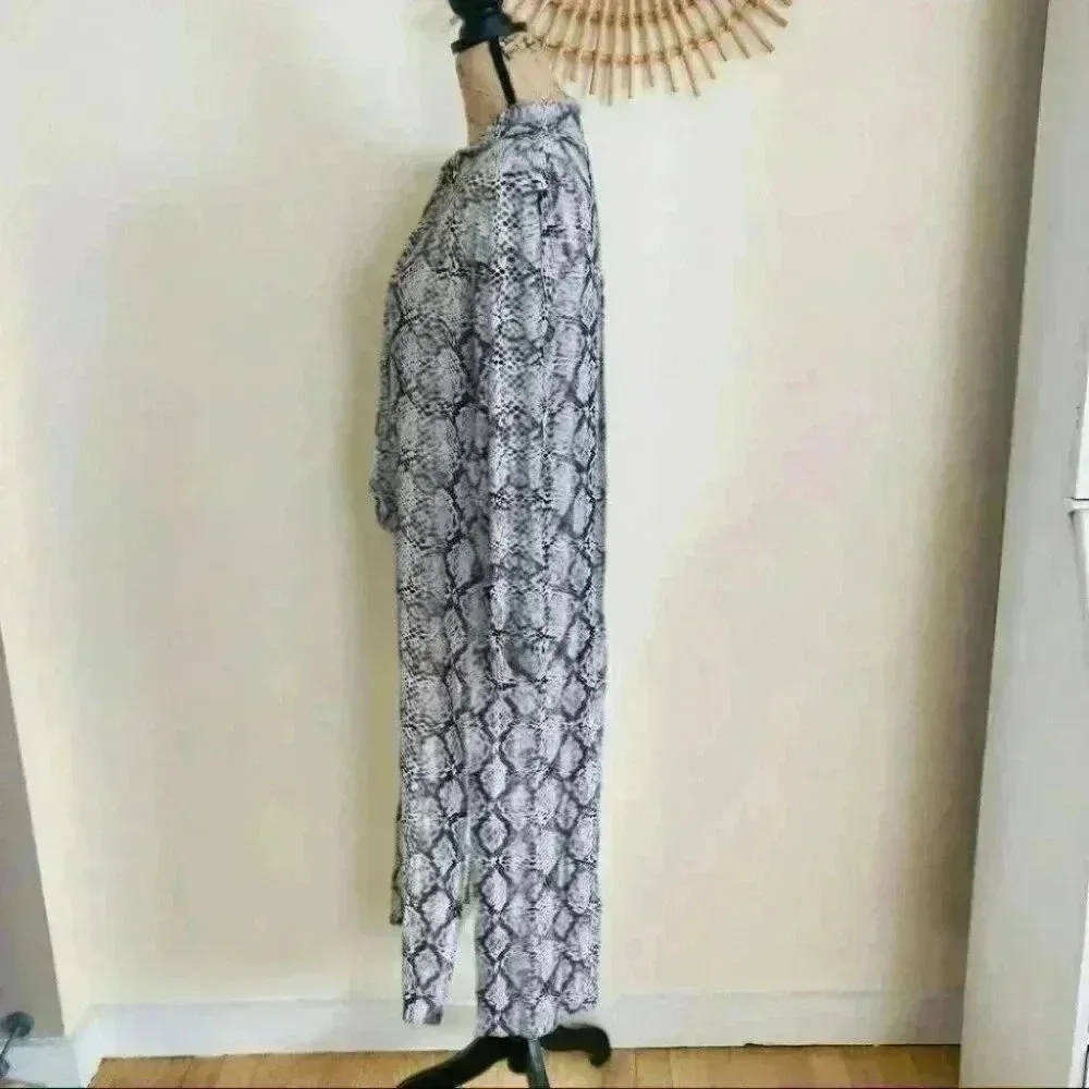 Anthropologie Bl-nk London Imanio Snake-Printed Shirtdress Size XS NWT $168 - Image 8