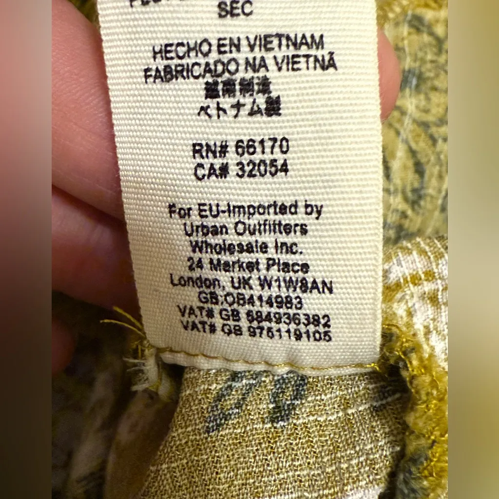 Free People Smooth Talker Tunic Top Womens S Mini Dress Boho Floral Open Back - Image 10