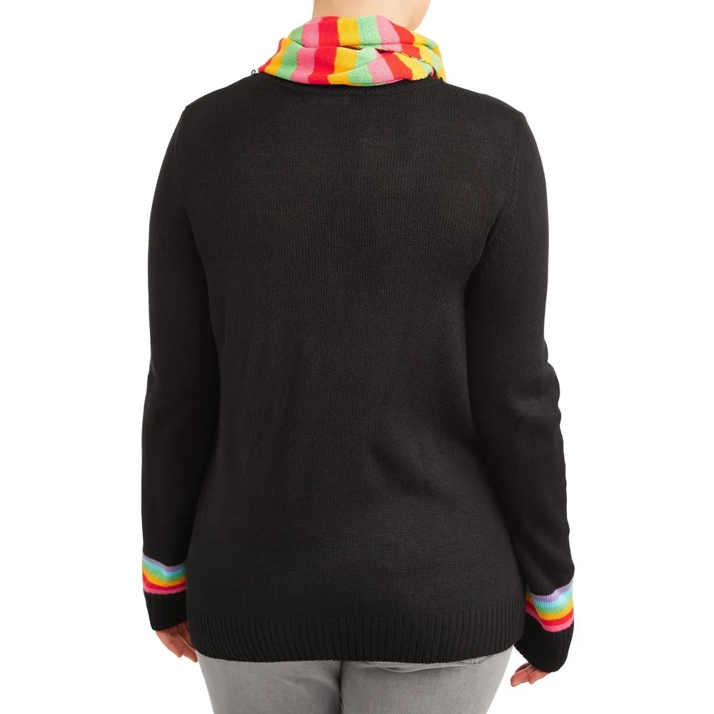 Self Esteem 2-Pc Crewneck Christmas Sweater w/Infinity Scarf, Size M New w/Tag - Image 2