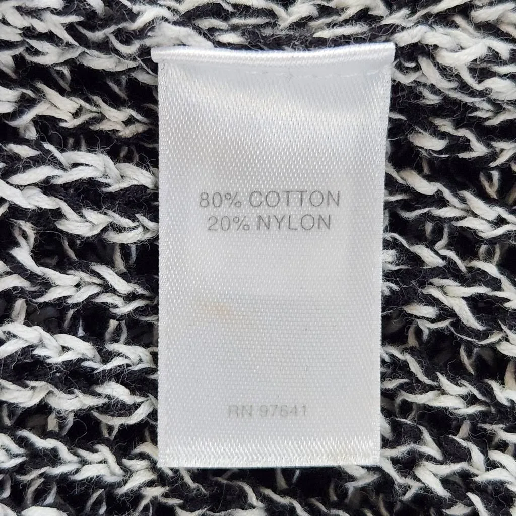 J. Jill Black and White Cardigan Sweater Size Large J. Jill Two-Tone Cardigan - Image 8