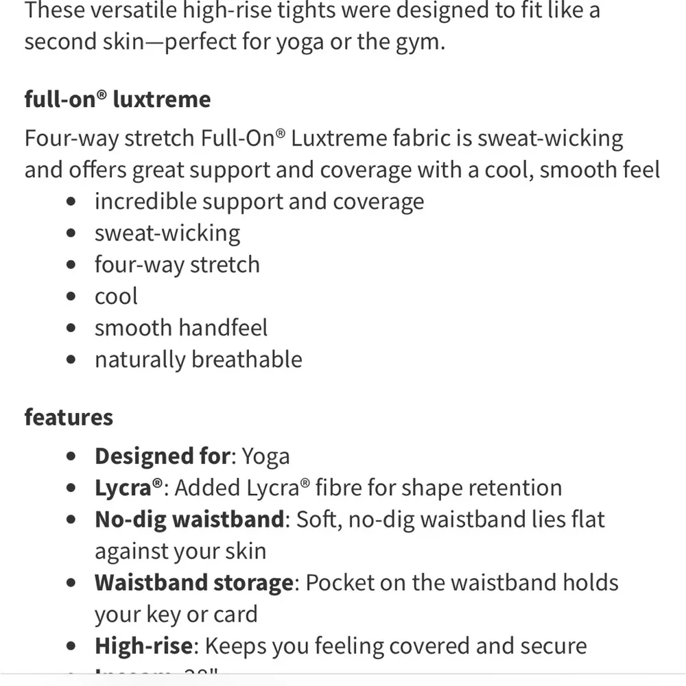 Lululemon Wunder Under HR Tight 28” Full on luxtreme manifesto size 6 in red - Image 4