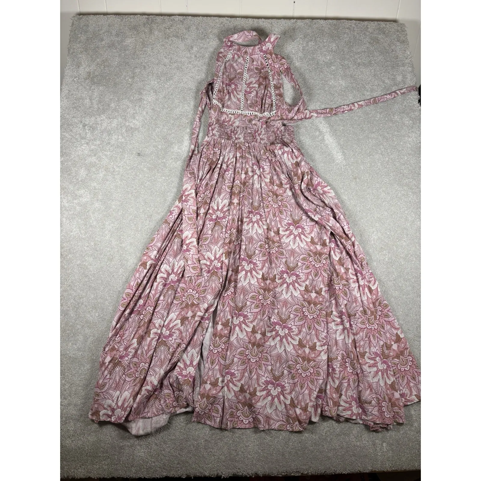 Pedal And Pup Newell Dress Size 8 maxi length‎ medium Pink Floral - Image 4