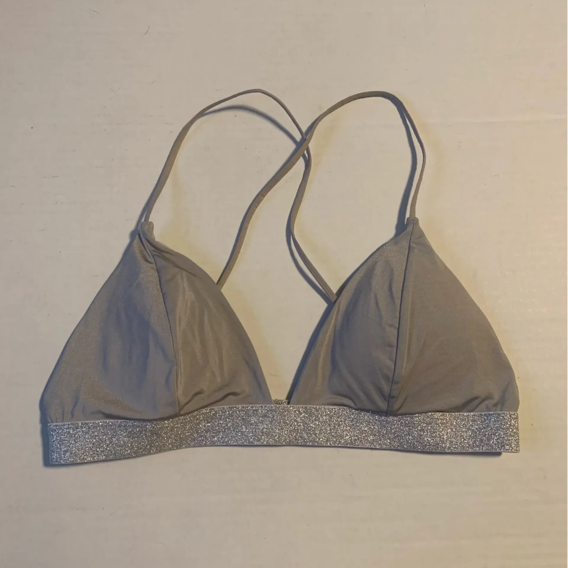 Gray & Silver Glitter Bralette - Image 2