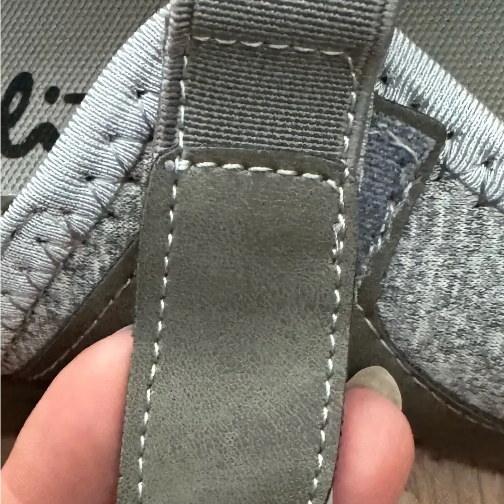 NWT Ped Lite Rose gray Y2K trendy fabric Mary Jane shoes size 9W preppy academia - Image 8