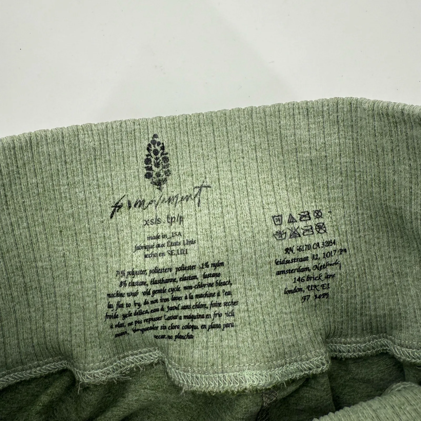 Free People FP Movement High Plank Leggings Size XS/S Heather Jalapeño Green NWT - Image 6