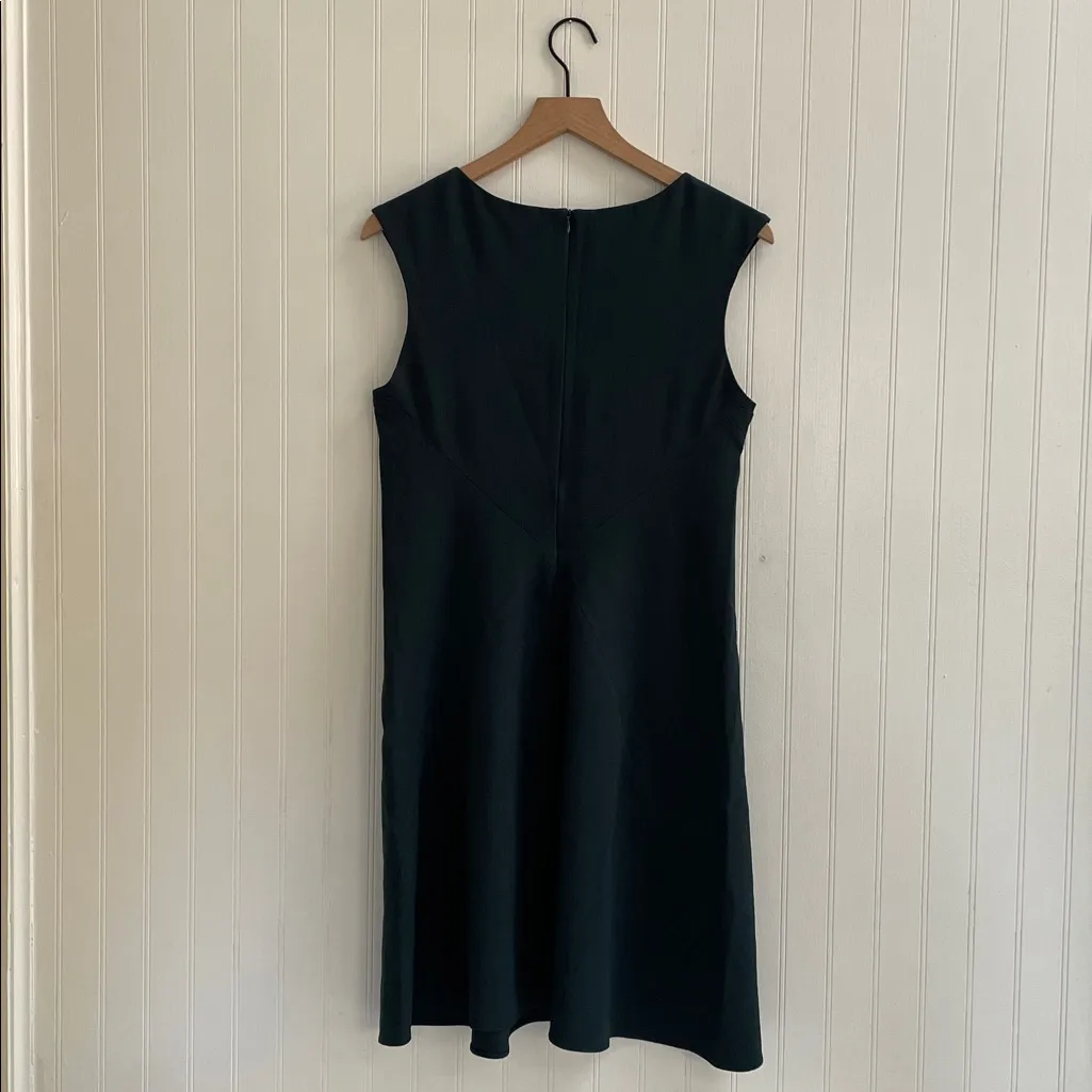 MM LAFLEUR Pauline A-line Square Neck Sleeveless Dress Rainforest Green Size 8 - Image 5