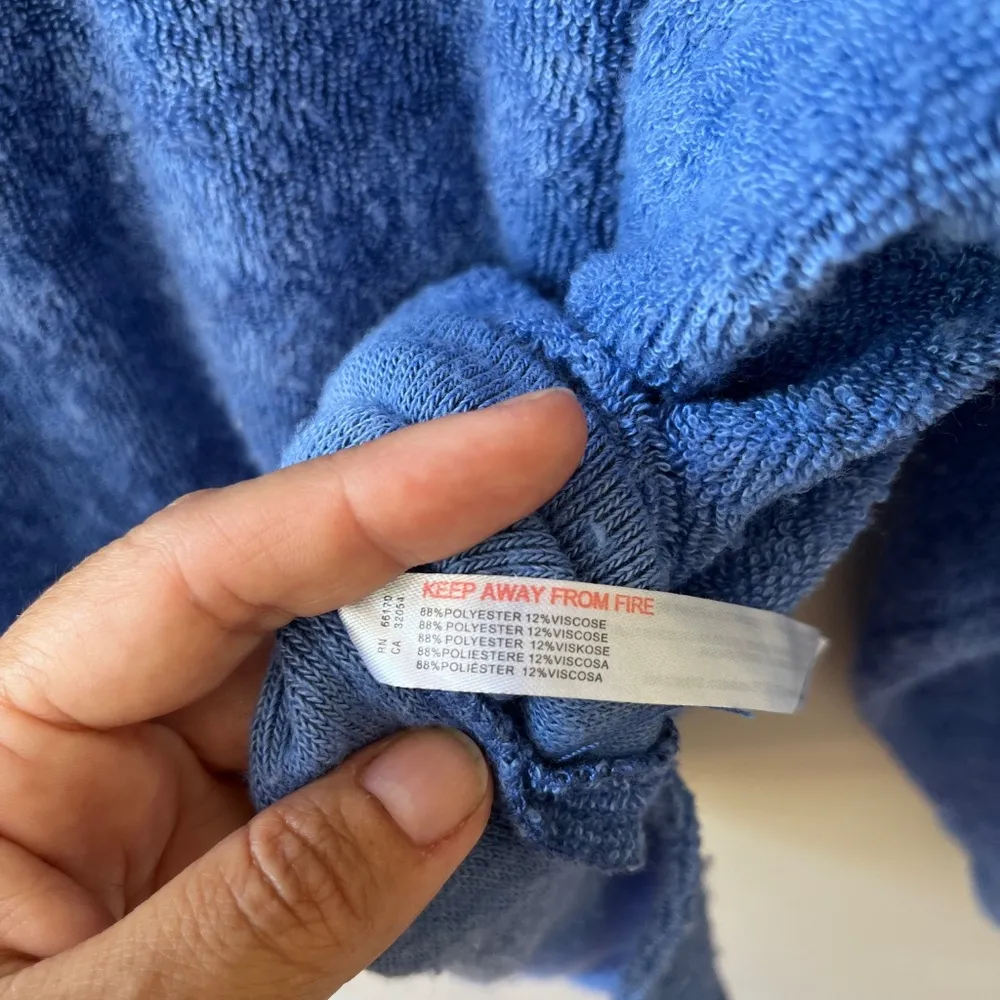 UO Sz L Purple Oversized Soft Terrycloth Popover Sweatshirt Swim‎ Cover Up - Image 6