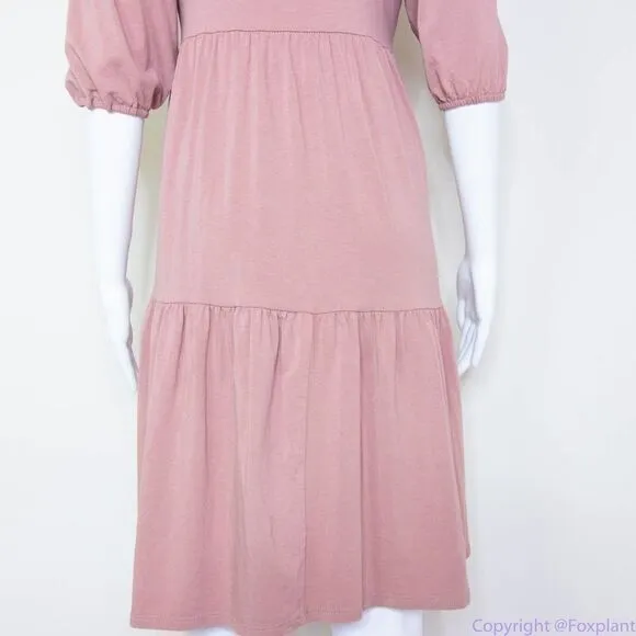 Anthropologie See You Monday baby doll scoop‎ neck half sleeve dress, size M - Image 11