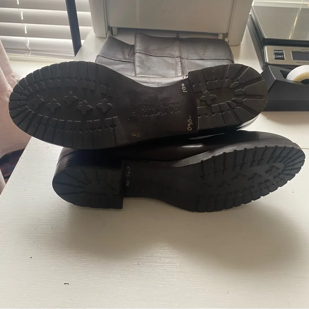 Lauren Ralph Lauren Sulita Harness Riding Boot Brown 9 M - Image 13