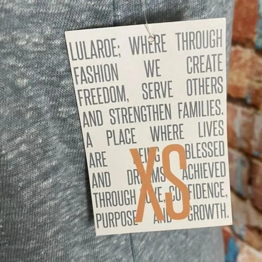 Lularoe Classic T Shirt Blue & Pink XS - Image 2