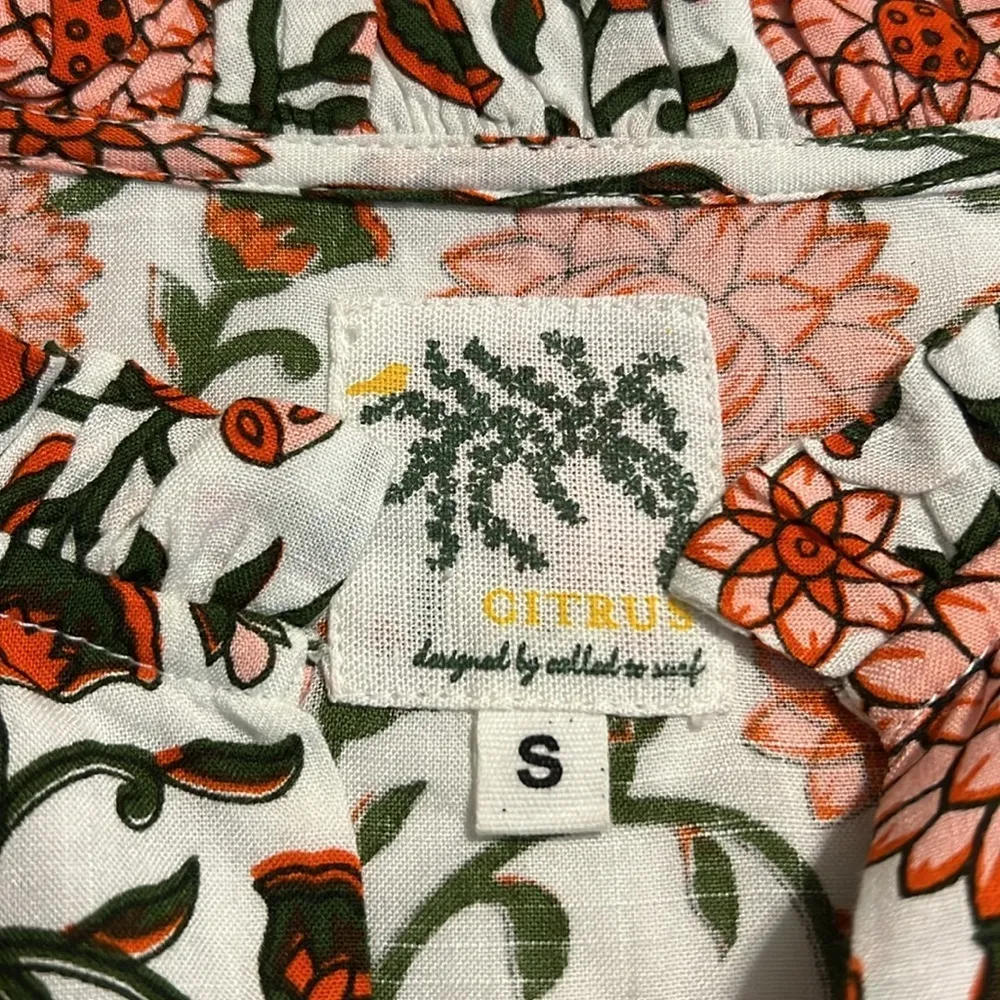 CITRUS Scarlett print top size small v - Image 6