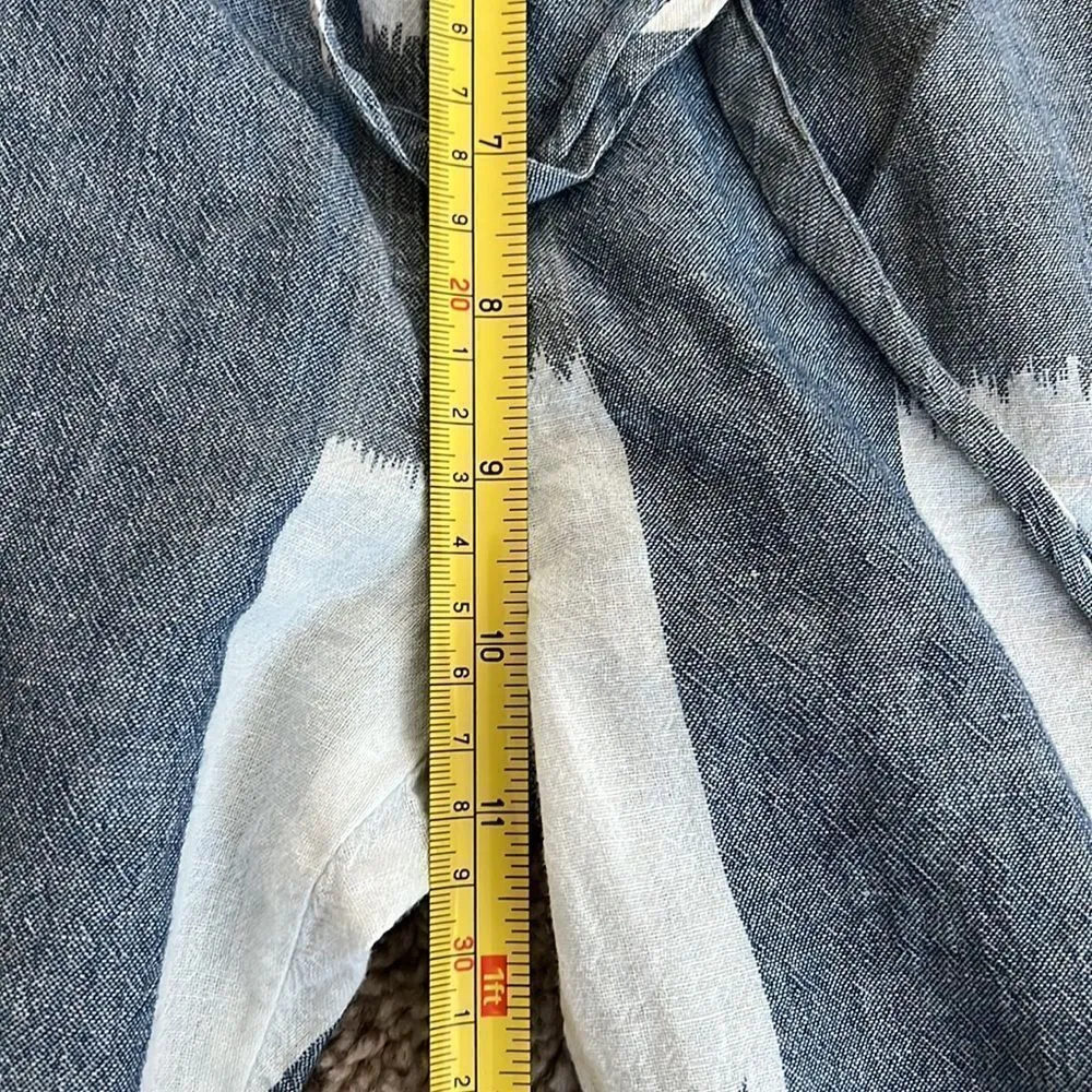 Current Elliott Women's The Drawstring Lounge Trouser Tokyo Revival Cotton Linen - Image 7