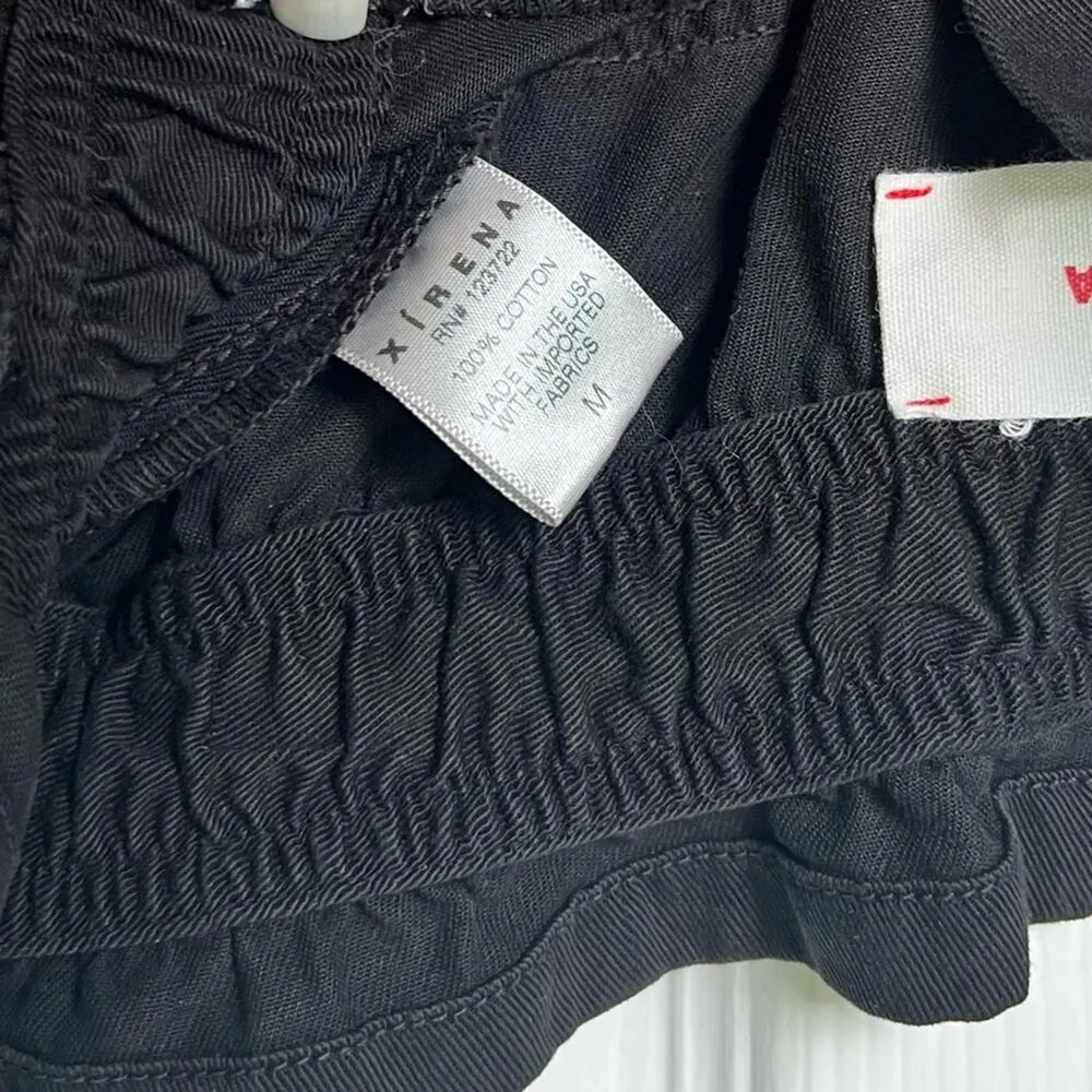 Xirena Theo Cotton Twill Paper Bag Ankle Pants Black M Size M - Image 8