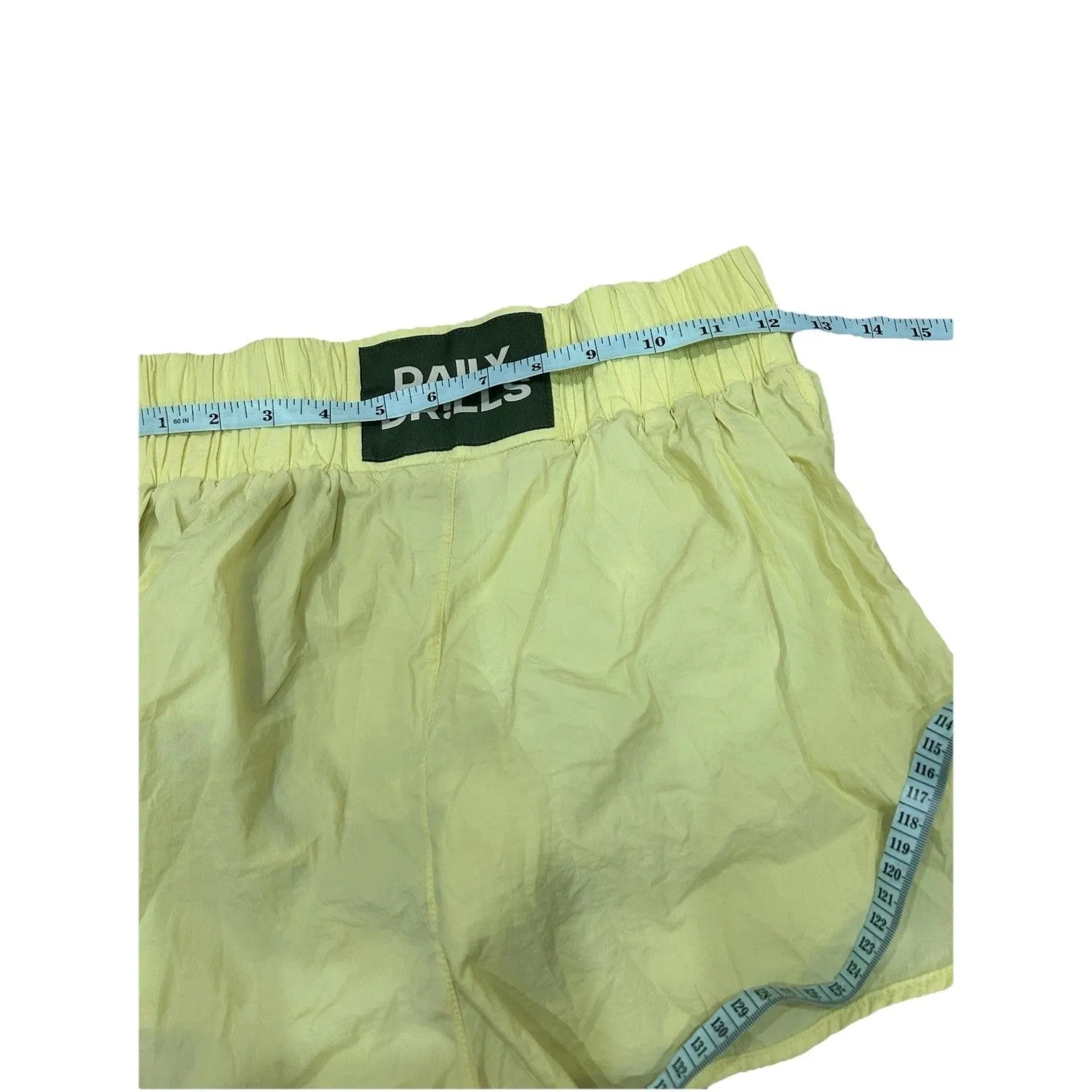 Daily Drills Yellow Nylon Bubble Set Shirt And Bra Small Medium - Image 5