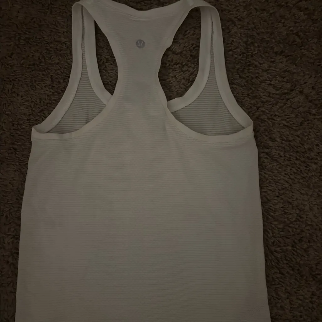 Lululemon Athletica White Tank Top - Image 2