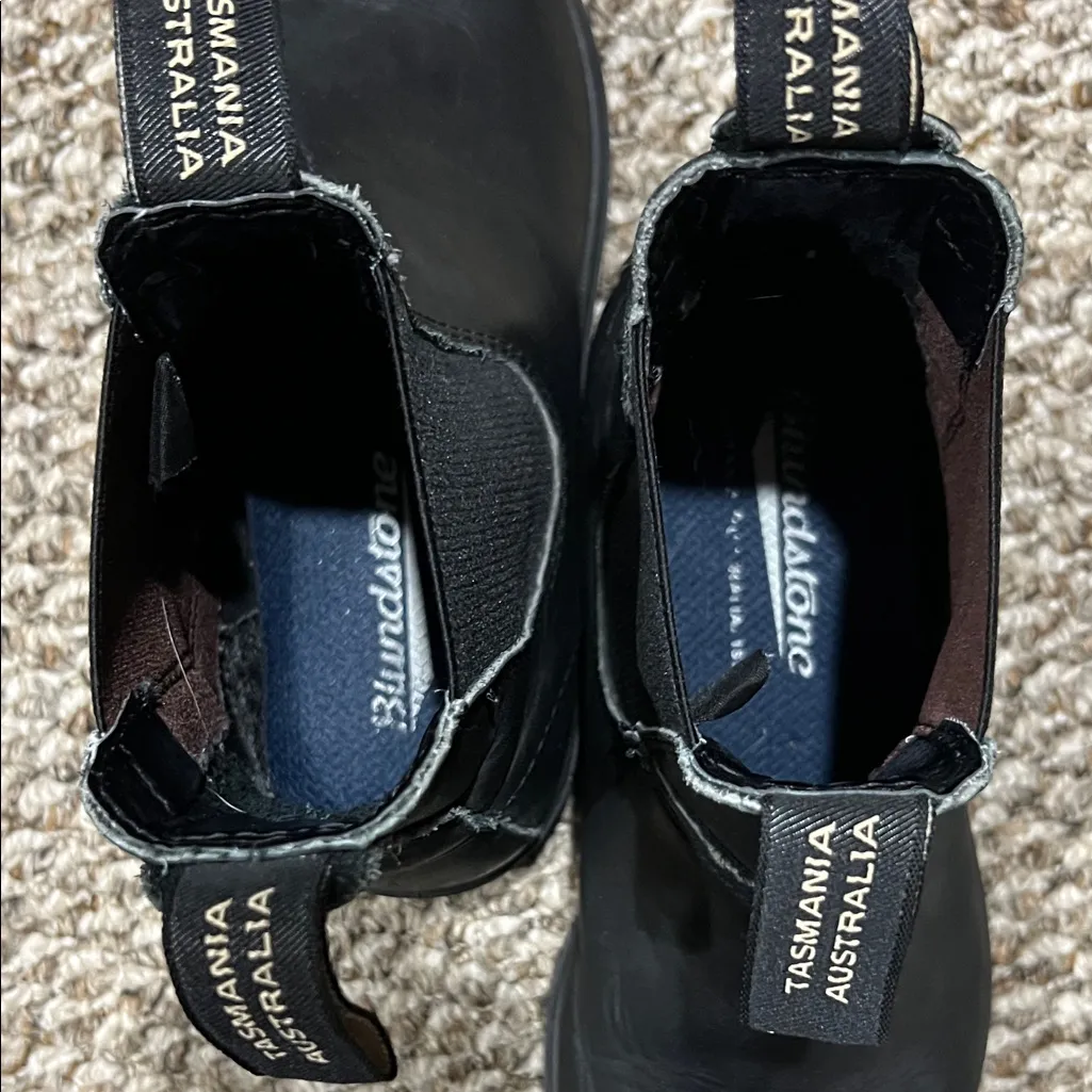 Blundstone size 3 Black Leather Boots - Image 6