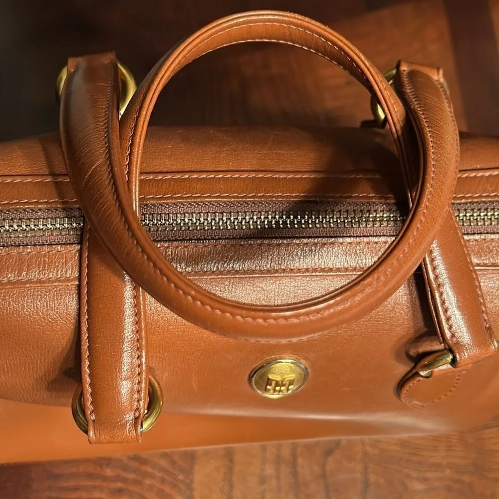 Daks London Brown Leather Top Handle Handbag - Image 4