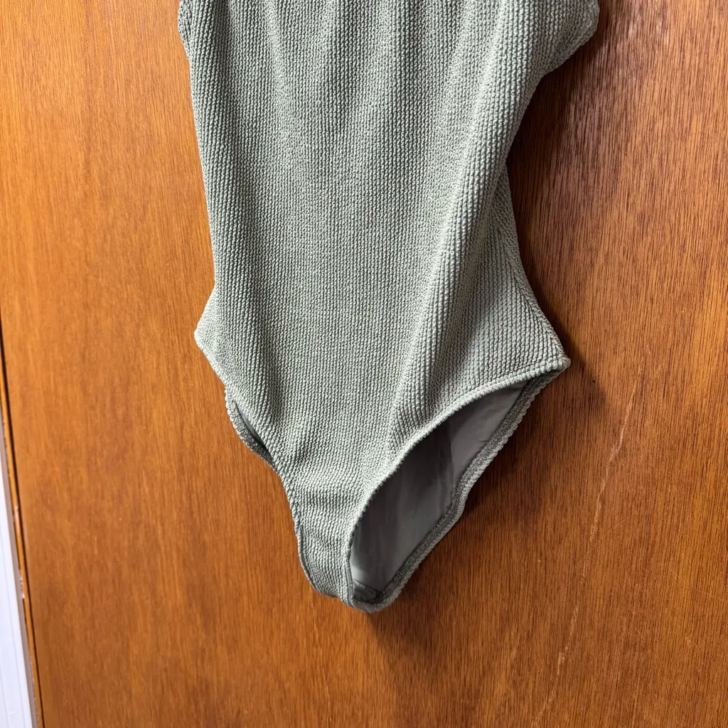 Dippin Daisys Astrid One Piece Swimsuit High Cut Full Coverage Green Large L - Image 9