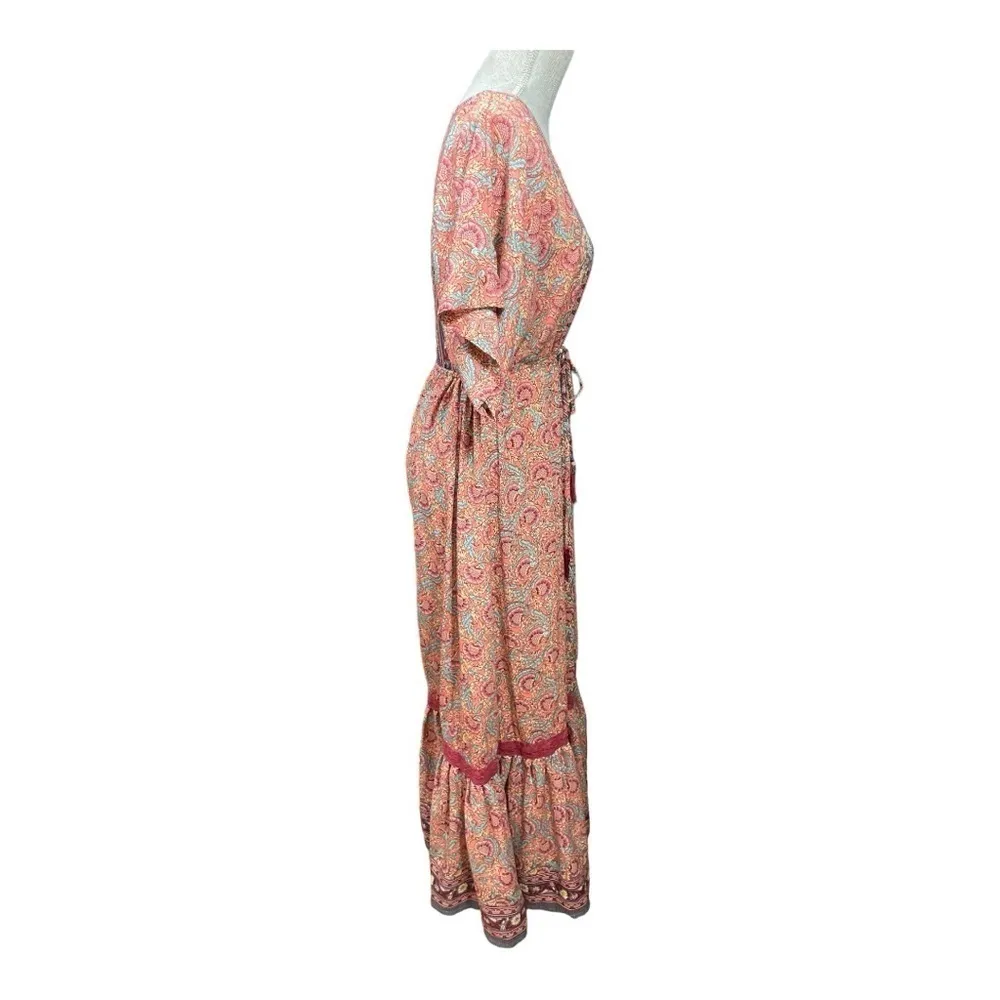 Anthropologie Boemo
Womens M Boho Floral Maxi Dress Prairie Cottage Hippie Core - Image 4