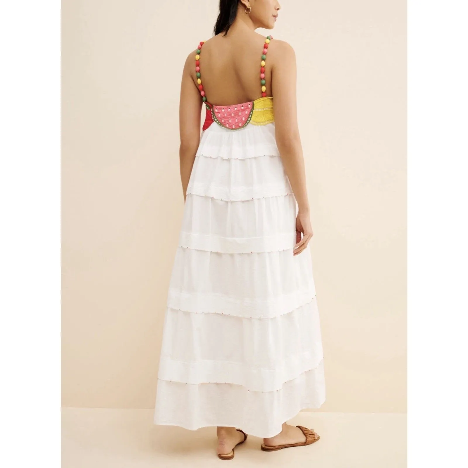 Farm Rio Fruits Sleeveless Maxi Dress Size XL - Image 2