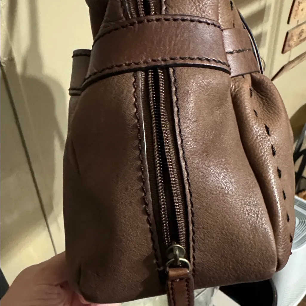 Pelle Studio Brown Leather Shoulder Bag - Image 7