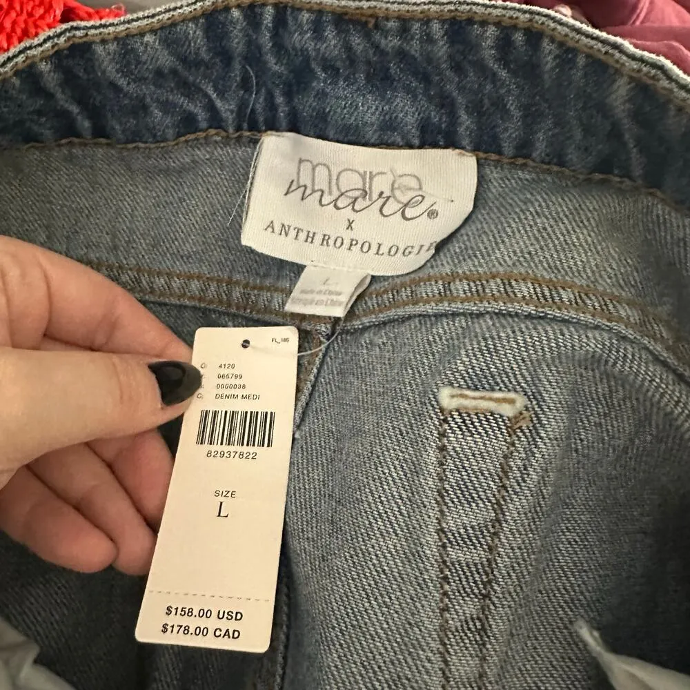 NWT Anthropologie Mare Mare denim midi skirt - Image 4