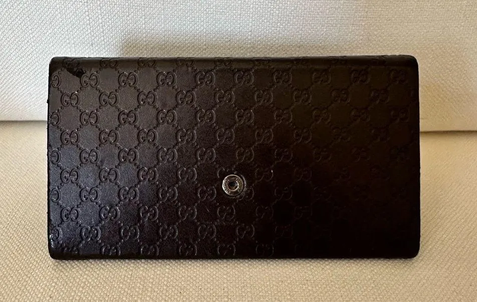 GUCCI Collapsible Triangular Leather SUNGLASS Case ONLY - Image 4