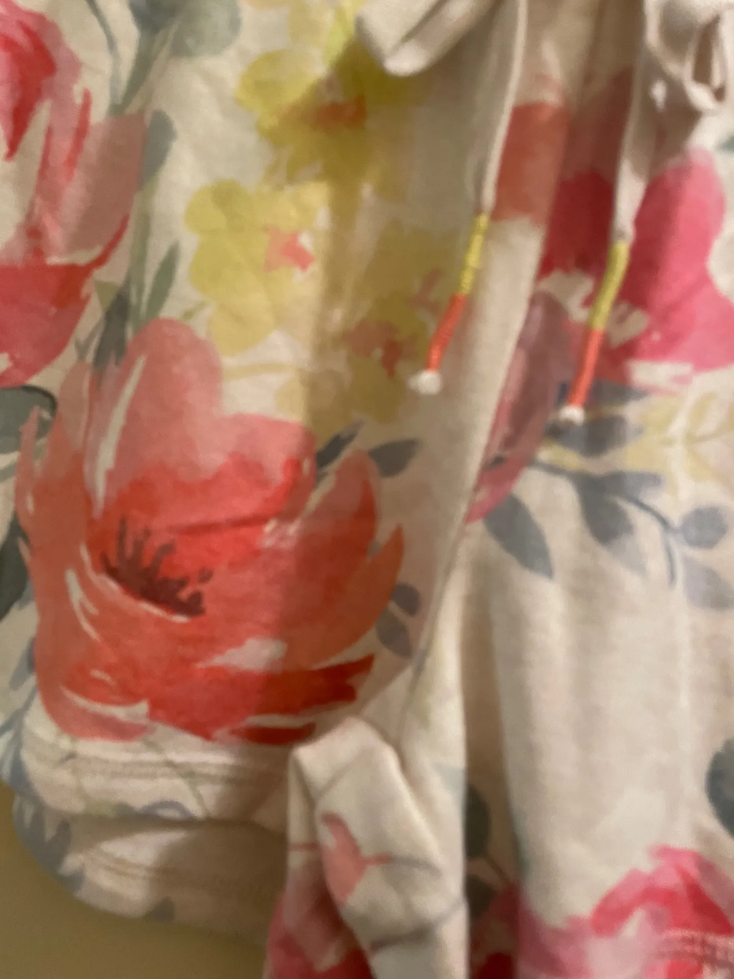 P.J. Salvage Happy Blooms Lounge Shorts Oatmeal Floral Women’s Medium NWT NEW - Image 2