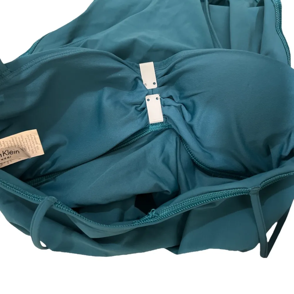 Calvin Klein One Piece Swimsuit in Teal, Size 6, NWT - Image 3