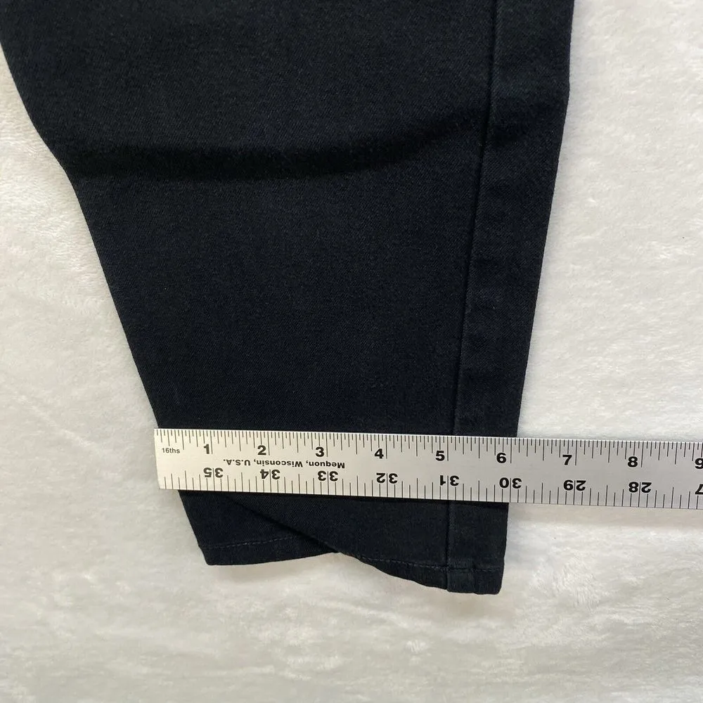 Chicos Jeans Womens 0 S The So‎ Slimming Girlfriend Ankle Black Cotton Blend Zip - Image 6