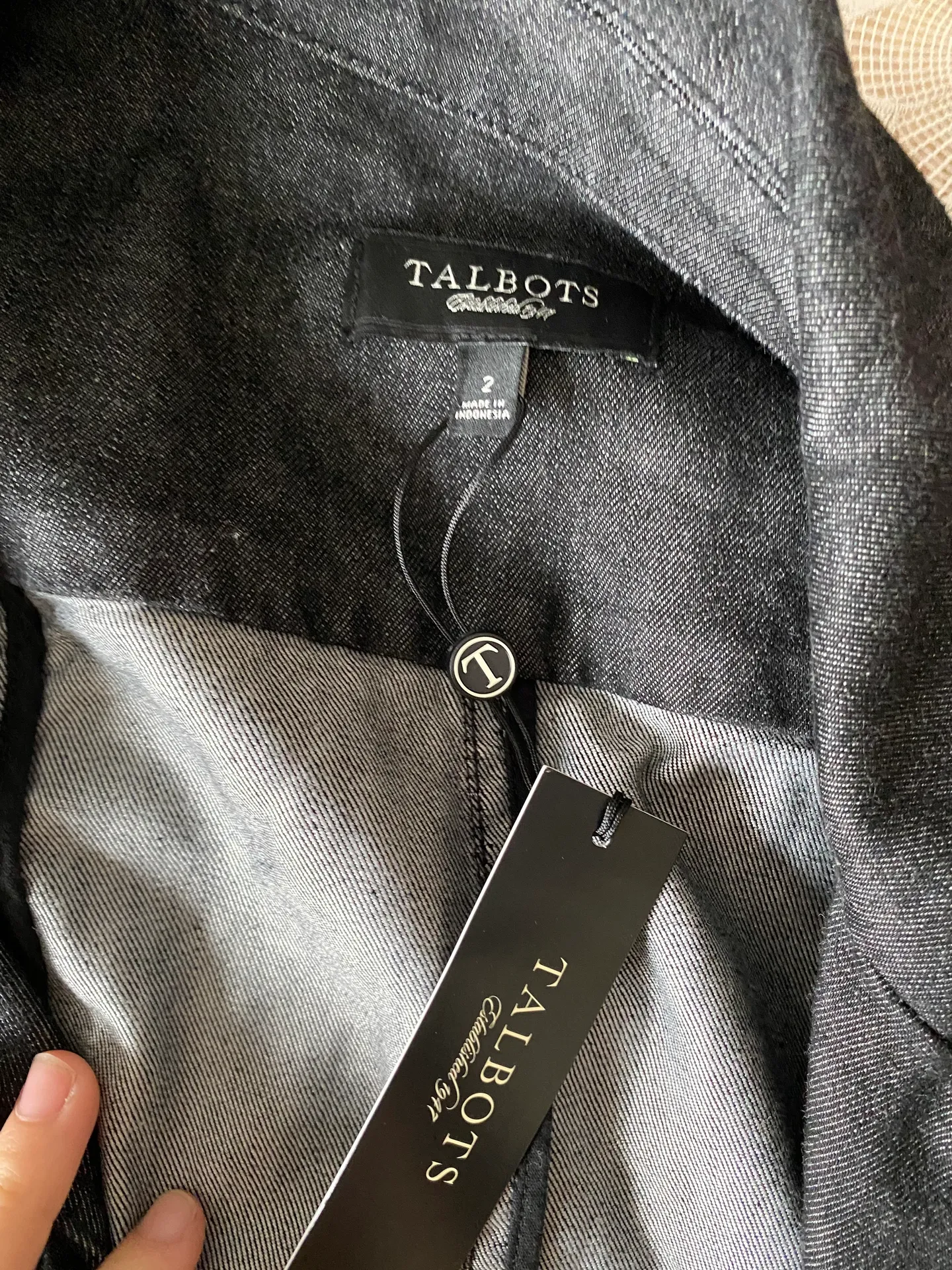 Black Denim Jacket NWT - Image 11