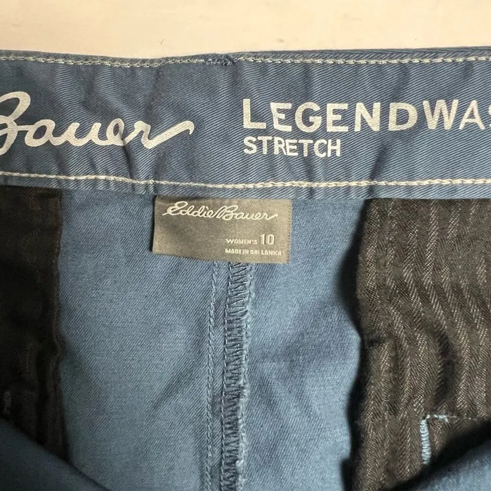 Eddie Bauer Womens  Mid-rise Rise Boyfriend Legend Wash Stretch Shorts Sz 10 - Image 7