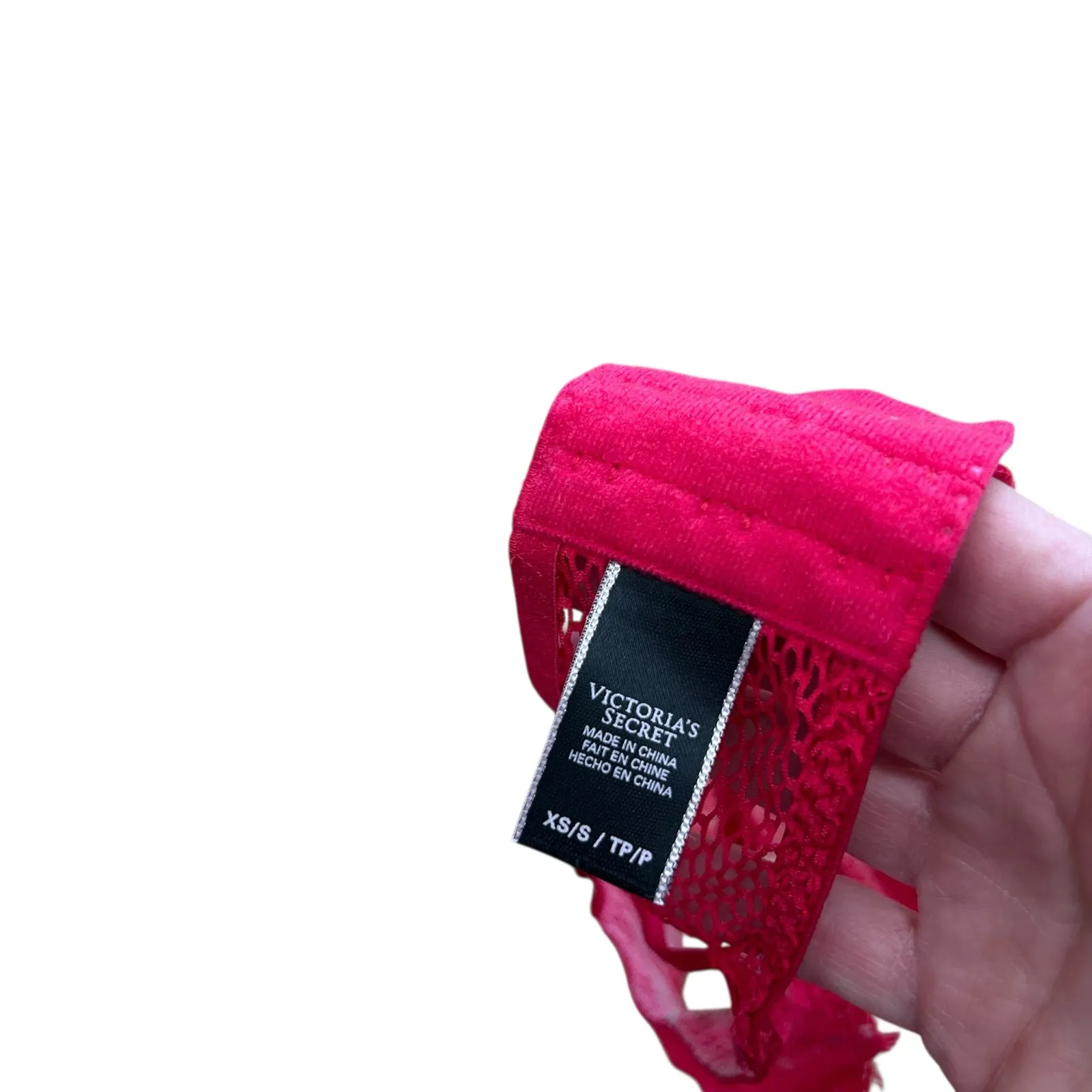 Victoria's Secret Red Lace Garter Sz XS/S - Image 3