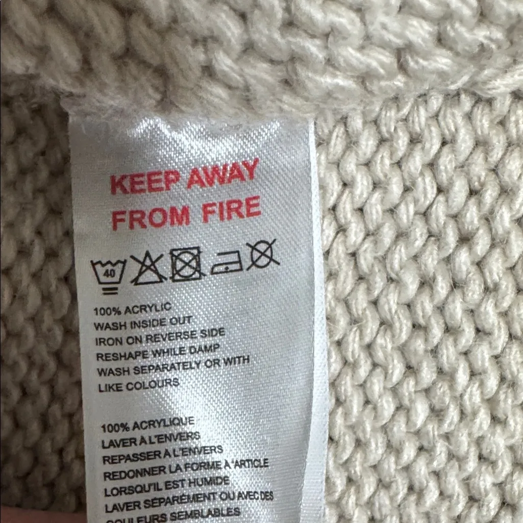 BDG Cream and Black Hooded Cardigan - Image 12