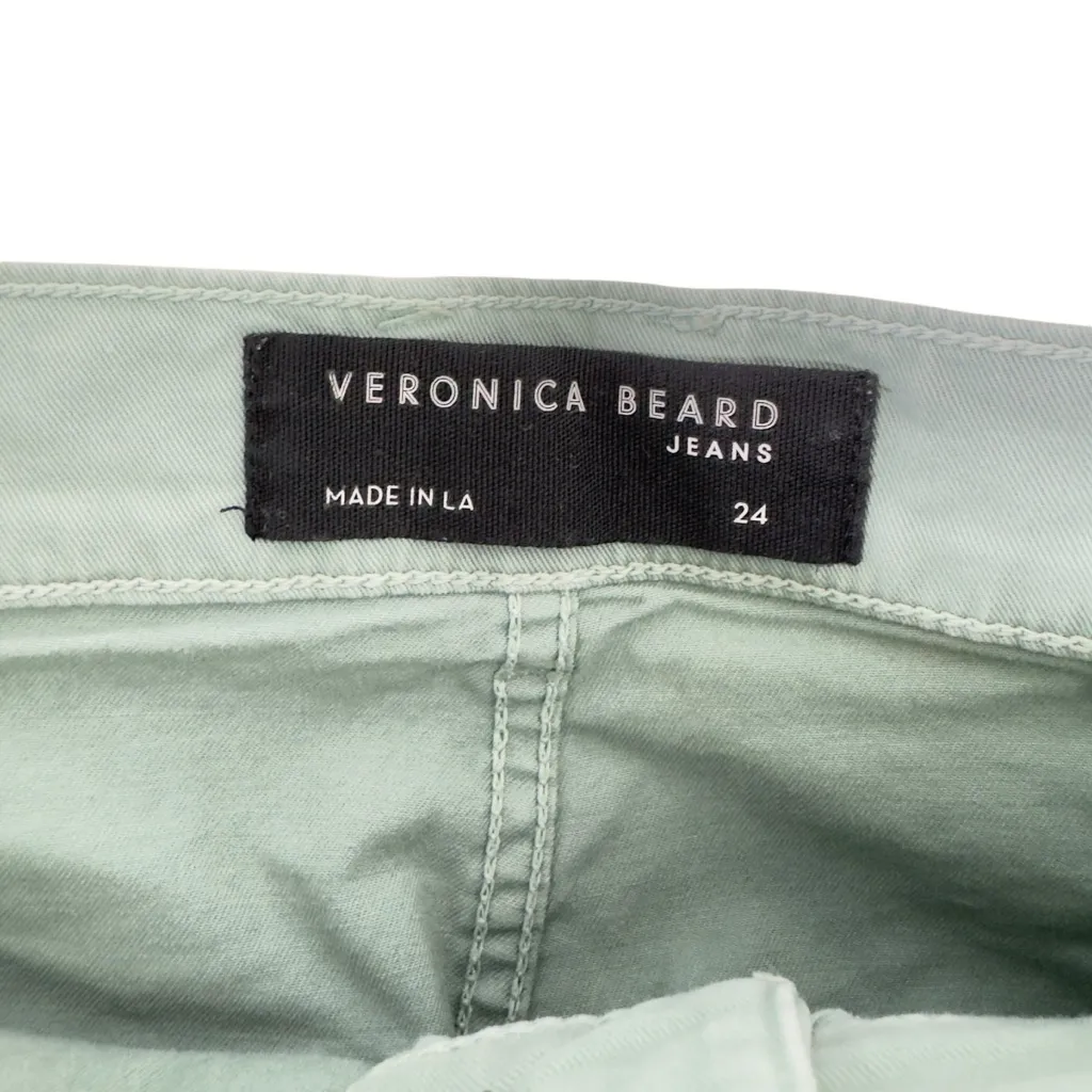 Veronica Beard Grant Wide Leg Jeans Seaglass - Image 10