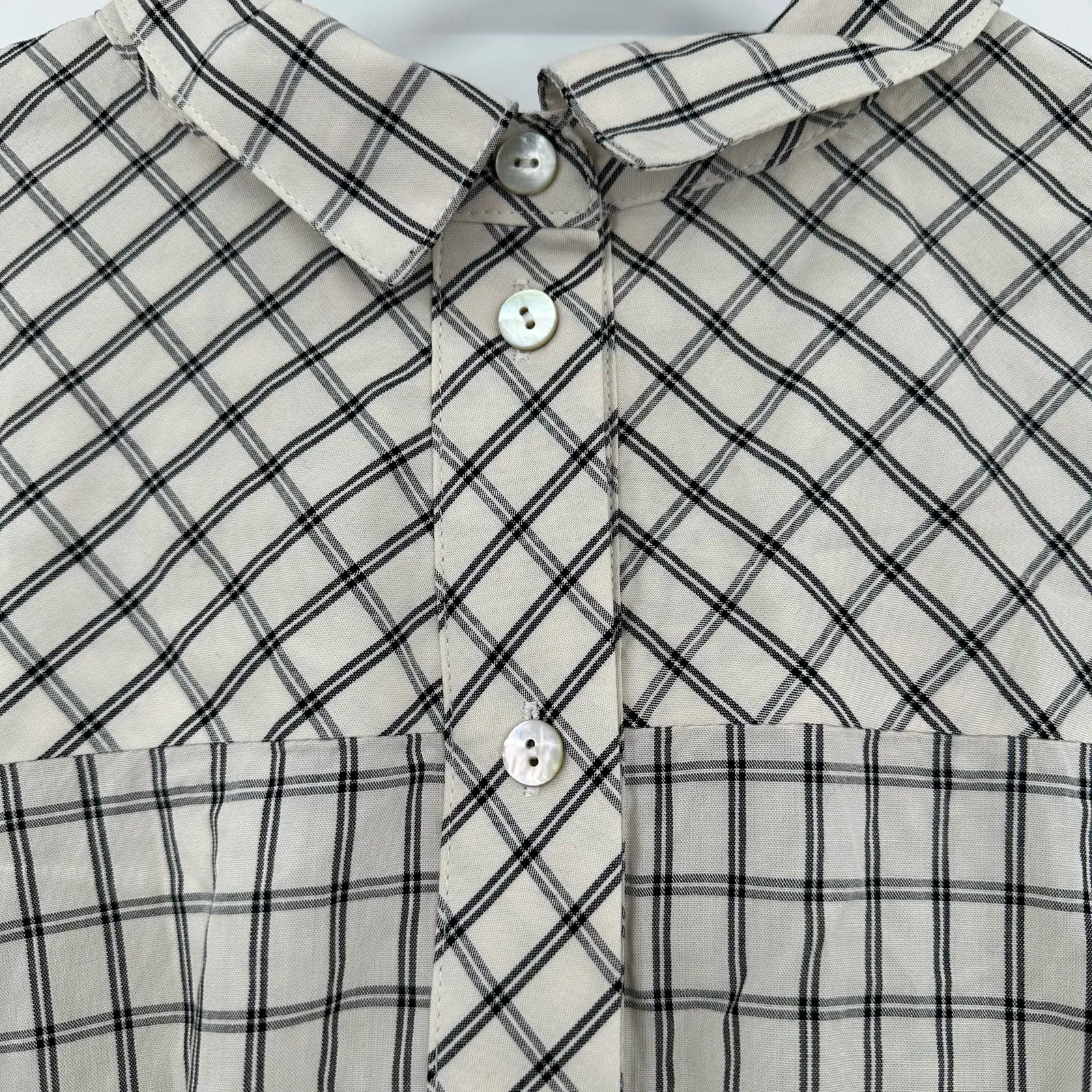 J. Jill size small collared long sleeve blouse shirt top button‎ up back - Image 5